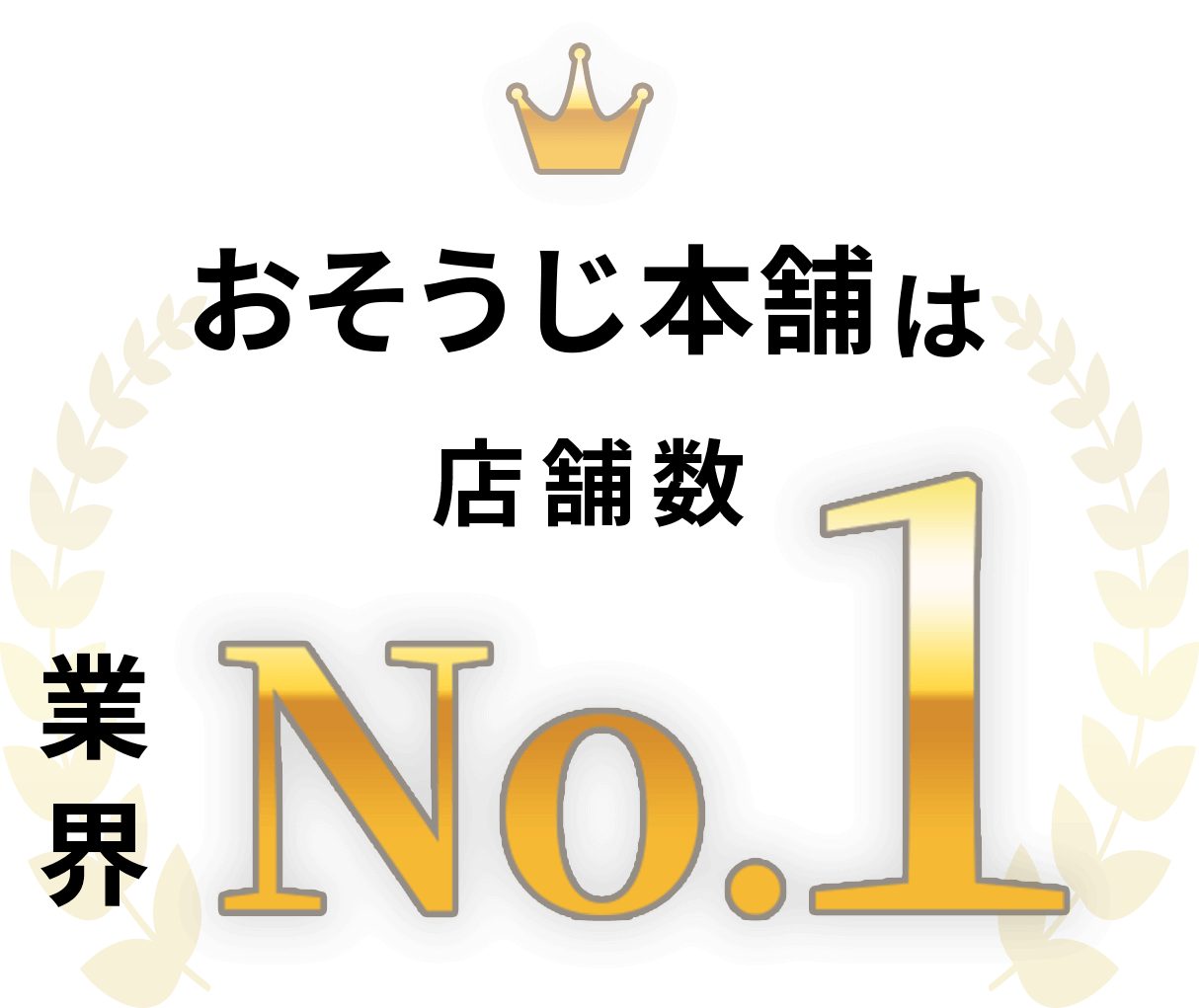おそうじ本舗は店舗数業界No.1