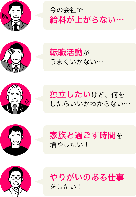 仕事のお悩みいろいろ